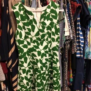 Kate Spade Green Leaves Dress